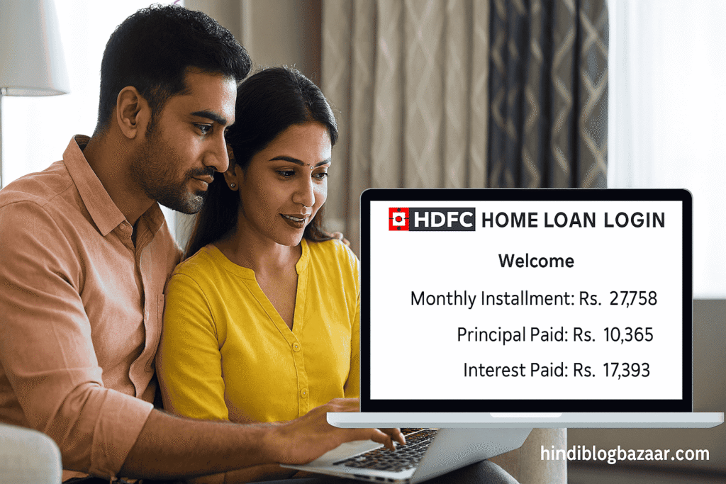 hdfc home loan login full details